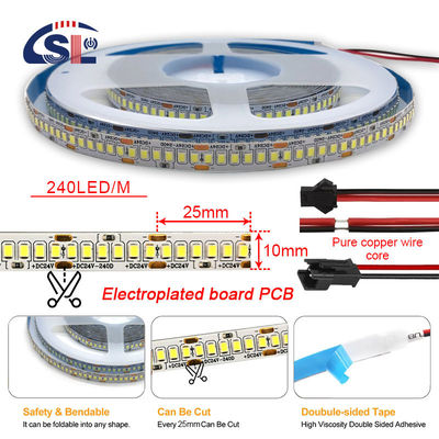 12v24v 240leds 10mm 3000K 4000K 6500K ダイカットボード 双色 SMD2835 LEDストライプライト