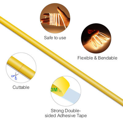 パーソナライゼーション COB LED ストライプライト IP20 8mm 12V24V 320leds 室内・室外用ピンク
