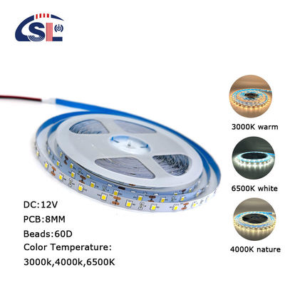 SMD 2835 LEDライト ストライプ12V インテリジェント照明 一/三色 CCT 柔軟な無限暗化