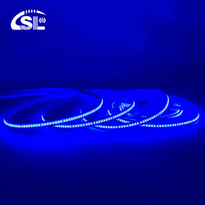 320Leds/m 12V24V 防水 CE RoHs IP20 Ra90 COB LED 青色柔軟ストライプライト