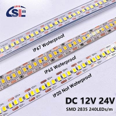 防水 240LEDs 10mm 3000K 4000K 6500K LEDライトストリップ 50000 作業時間