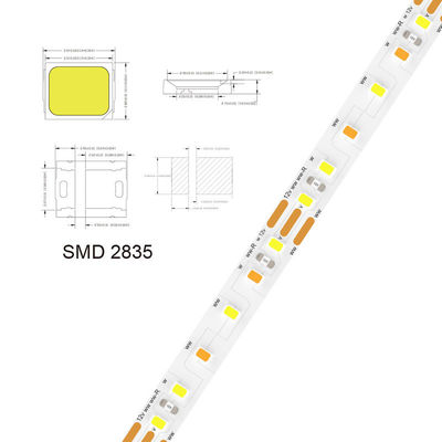 5v 8mm 3000K 320leds IP65 防水 1cm 1カット COB 柔軟 SMD2835 LEDストライプライト