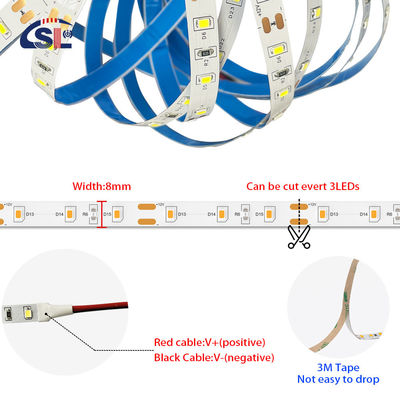 5v 8mm 3000K 320leds IP65 防水 1cm 1カット COB 柔軟 SMD2835 LEDストライプライト