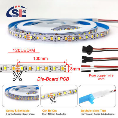 2835 CCT LED ストライプ 120LEDs 双白色色温度 あなたの製品に調整可能