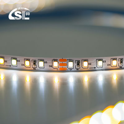 ハイルーメン 12v24v 8mm 120leds 3000K-6500K CCT ダブルカラーダイカットボード SMD2835 LEDストライプライト