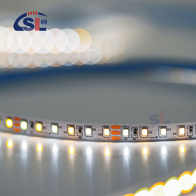 ハイルーメン 12v24v 8mm 120leds 3000K-6500K CCT ダブルカラーダイカットボード SMD2835 LEDストライプライト