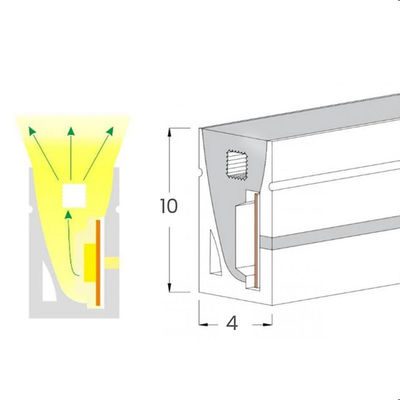 サポート 暗くなる ホワイト 暖かい ネオン フレックス 3000K ミニ 24V 4x10mm IP65 防水 168 LED/m