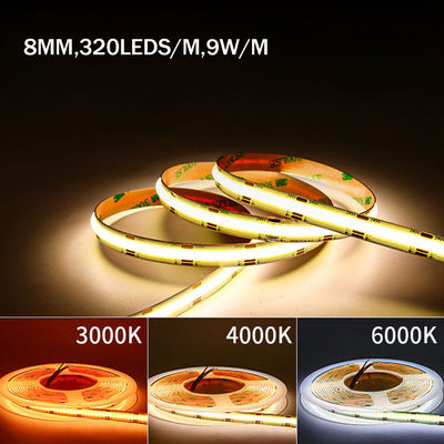 防水 カスタマイズ DC12V24V 8mm10mm 幅 3000K 6500K CCT COB LED ストライプライト