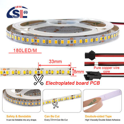 オーダーメイド 幅 180 LED SMD2835 ホテル照明ソリューションサービスのためのLEDストライプライト