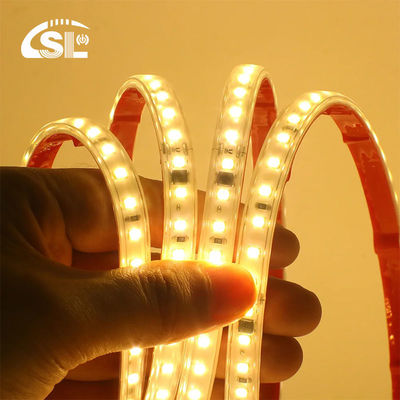 115lm/w 110v220v 8mm 320leds 6500K ホワイト CE RoHs Ra80 柔軟な電板 SMD2835 LEDストライプライト
