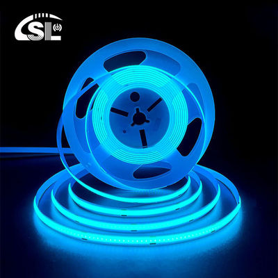 320Leds 高明るさ アイスブルー COB LED ストライプライト CE RoHs IP20 8mm 幅 12V24V