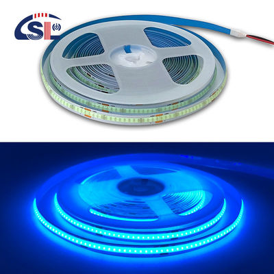 320Leds 高明るさ アイスブルー COB LED ストライプライト CE RoHs IP20 8mm 幅 12V24V