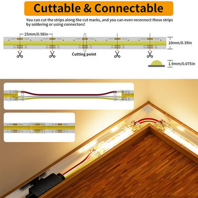 キッチン リビング ライト ストリング 高明るさ 8mm10mm 幅 320LEDs 3000K4000K6500K