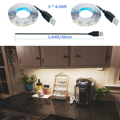 3- 120° ビームアングル 5v 120LEDs 8mm 4000K 自然 一点一切 SMD2835 LED ストライプライト