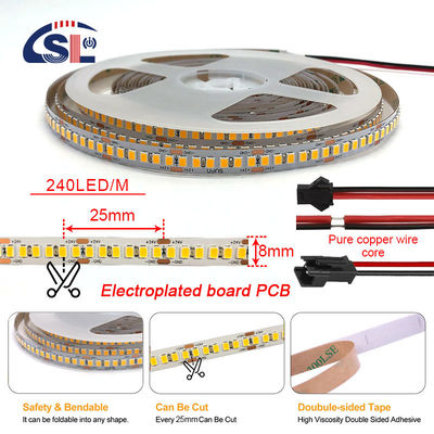 8mm 240leds 6500K 冷白 SMD2835 リモコンスイッチモード付き LEDストライプライト
