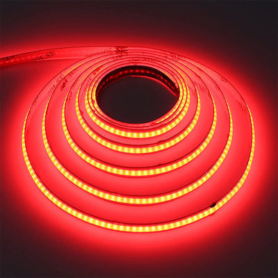 室内・室外装飾用12V可調赤色COB LEDストライプライト 8mm 320 LED