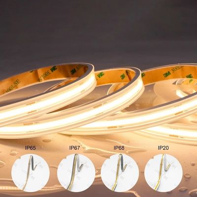CCT COB LED ストライプライト DC12V24V 8mm10mm 幅608LEDs 3000K 6500K インドア装飾用