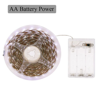 IP20 評価 高明るさ 5v 8mm 120leds 6500K 白色柔軟な電板 SMD2835 LEDストライプライト