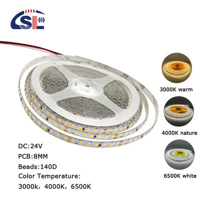 LEDチップをカスタマイズする 24V 140LEDs/M 12W/M Smd 2835 LEDストライプライト