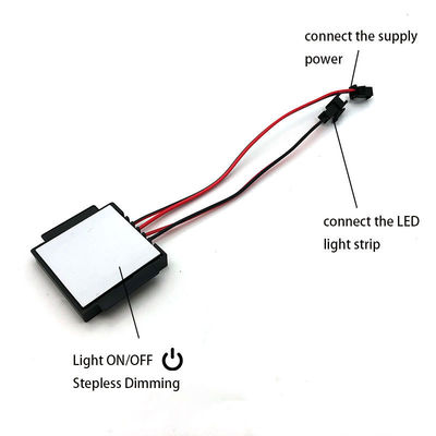 12V 24V 3A LED ミラー タッチセンサー スイッチ 1-6mm 水銀ミラー シングル3色