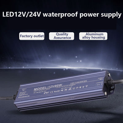 超薄型 12V/24V 2.5A -25A 60w 100w 200w 300w 400w IP68 防水電源トランスフォーマー