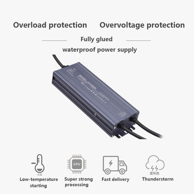 超薄型 12V/24V 2.5A -25A 60w 100w 200w 300w 400w IP68 防水電源トランスフォーマー