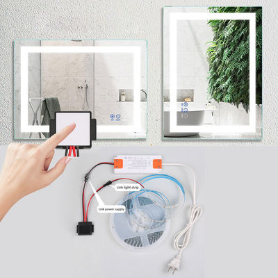DC12V 12W 24W 36W 3.3cm*3.3cm*0.8cm スマートミラー用の1ボタンのタッチセンサースイッチ