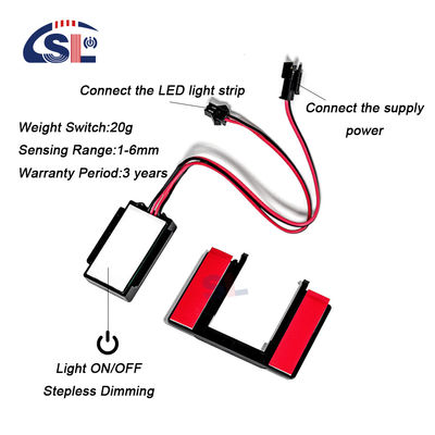 スマートシングルキーライトセンサータッチスイッチ 12V 5A LED メイクアップミラー
