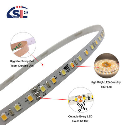 低電圧 3M 双色 LED ストライプライト 3000k 6500k 120 Led 12V 24V 8W ミラー用