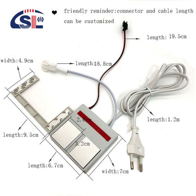 110V 240VAC 12W24W 単色/三色 LED ミラー タッチディマー センサー 2 キーのスイッチ
