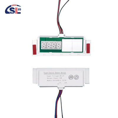 スリム 12V 5A 60W インダクティブスイッチ 時間温度ディスプレイ デフガー LEDライト ミラー タッチセンサー ステップレスディマースイッチ
