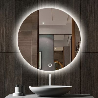 トッチスクリーン LED トイレミラー 大きいセンサースイッチと現代的なデザインスタイル