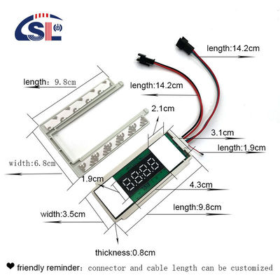 タイムディスプレイ スリム DC12V 5A 60W デフガー LEDライト ミラー タッチセンサー ステップレスディマースイッチ
