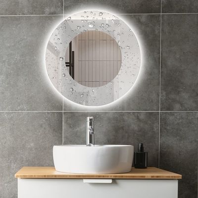 トッチスクリーン LED トイレミラー 大きいセンサースイッチと現代的なデザインスタイル