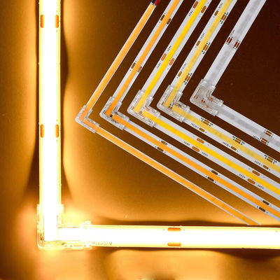 COB LED ストライプコネクタのための90度L形クリスタルブックル 無縫 2/3ピン 5/8/10mm