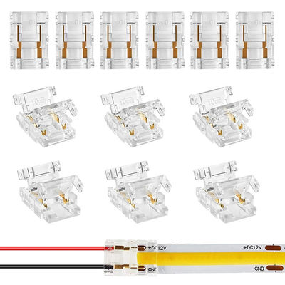 ホテルCOB ミニ LEDライトストライプワイヤ接続 2 3ピン接続 溶接なし CCT 5 8 10mm LEDストライプからストライプワイヤ接続