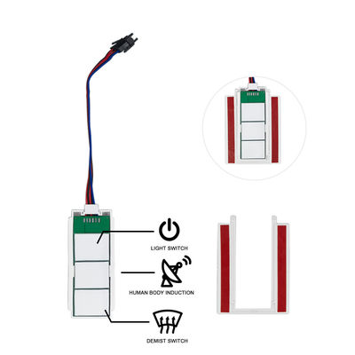 カスタマイズ可能な 12V/24V 5A 60W/120W ラダー PIR モーションセンサー ライト スイッチ LED 光源 1NO/1NC スイッチ コンビニ 浴室