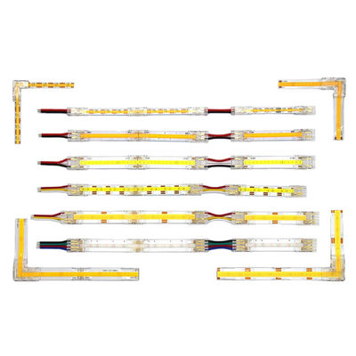 ホテルCOB ミニ LEDライトストライプワイヤ接続 2 3ピン接続 溶接なし CCT 5 8 10mm LEDストライプからストライプワイヤ接続