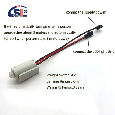 12V 4A 小さな赤外線人体インダクション キッチンキャビネット センサー スイッチ LEDライト ドアキャビネット