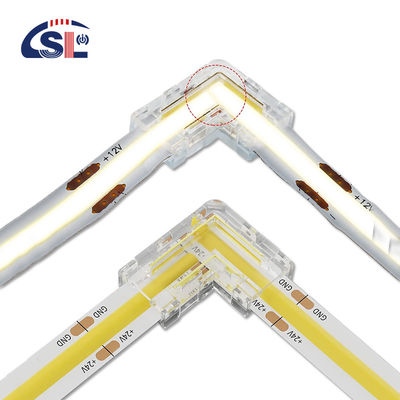 5mm 8mm 10mm LED ストライプコネクタ L 形 双端 単端 透明 再利用可能 IP20