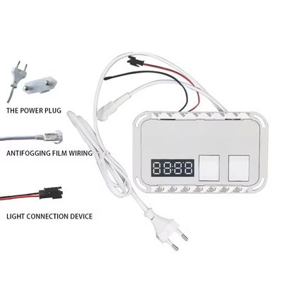 DC12V 5A 60W 単色タッチセンサー スイッチ LED ミラータッチ 時間温度表示