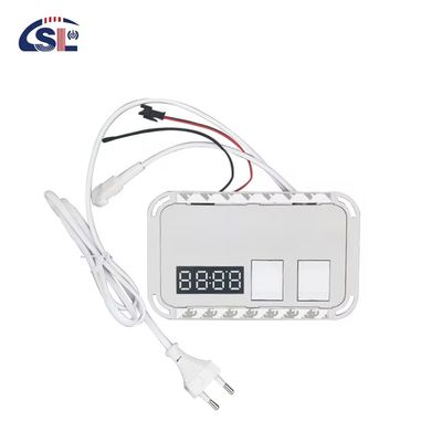60W ミニ スマート ミラー タッチ LED ライト スイッチ デフォガー DC12V 時間と温度表示