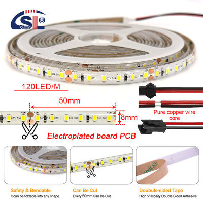 スマートミラー LEDライトストライプ 120D 8mm SMD2835と防水ドロップグリープ電板