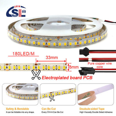 スマートミラー LEDライトストライプ 防水ドロップ粘着電板とPCB幅8mm