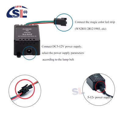 LEDストライプライト リモコン10mとシンフォニーICの音楽コントローラ