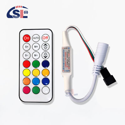 21 キー RF WS2811/WS2812B LED ディミングコントローラ付きのスライドライトストライプ L 87*W40*7MM 2-
