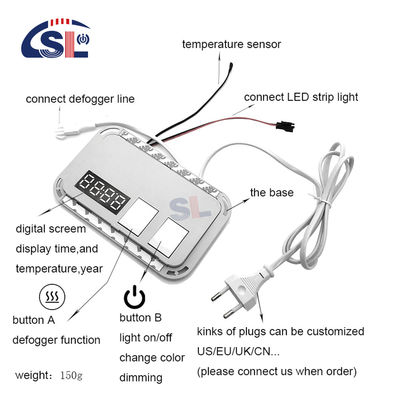 スマートダブルボタンのタッチセンサースイッチ,時間と温度出力電圧DC12V
