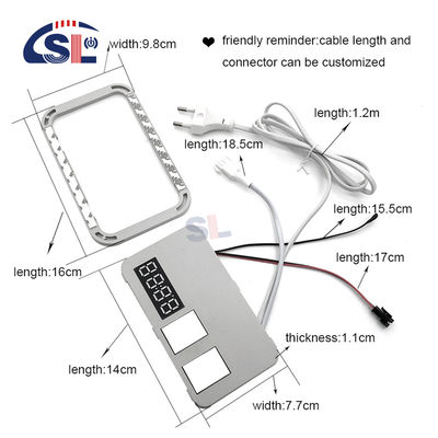 スマートダブルボタンのタッチセンサースイッチ,時間と温度出力電圧DC12V