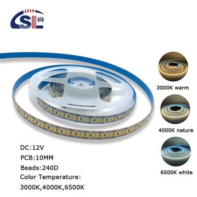簡単にインストール 240D 10mm 6500K Ra80 LEDライトストライプ 浴室のバニティ鏡