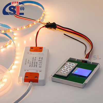 DC12V SL スプリット シングル ボタン シングル カラー タッチ センサー スイッチ ラダール 時間 温度 画面 ブラケット スマート ミラー 12W 24W 電圧